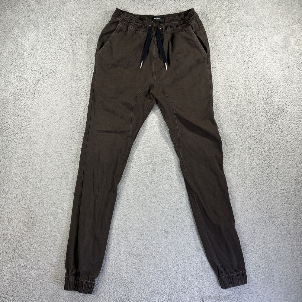 Zanerobe Jogger Pants‎ Mens 29 Brown Khaki Slim Fit Elastic Waist Drawstring